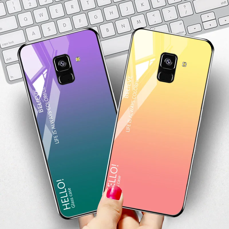 

Tempered Glass Case For Samsung J7 2017 Case Cover For Samsung J7 PRO A6 A5 A7 A8 Plus J2 Core J4 J6 J8 2018 S8 S9 Plus Bumper