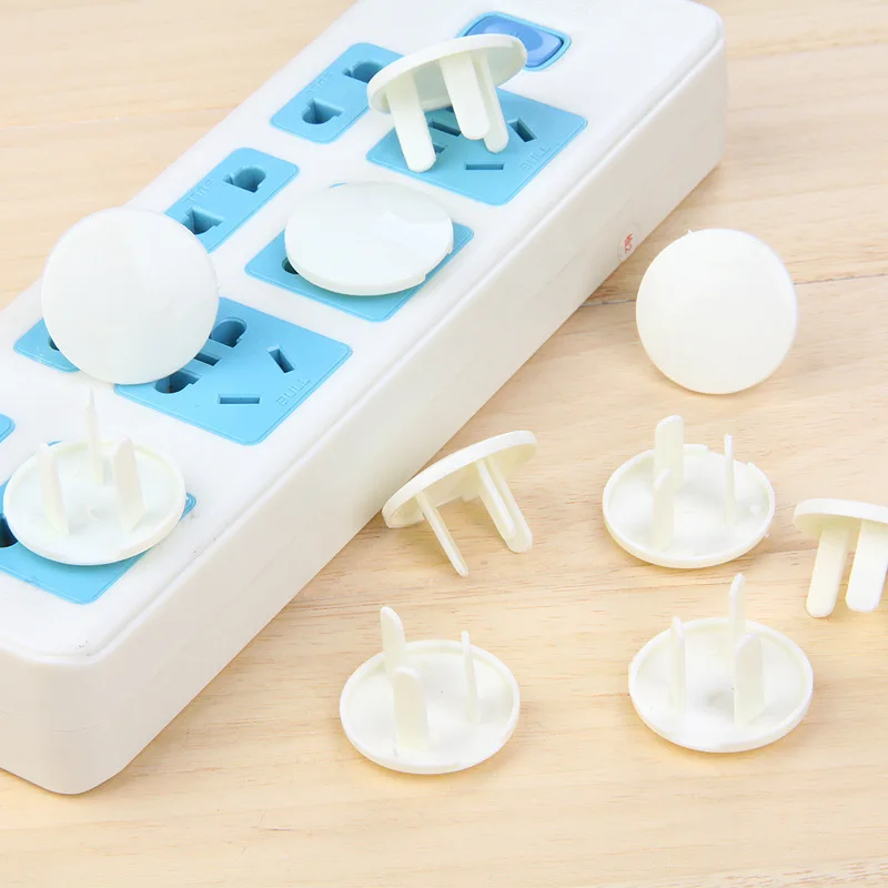 10 PC Lot Baby electric shock proof 2/3-pin three hole power socket cover child safety socket protection cover Electrical Safety