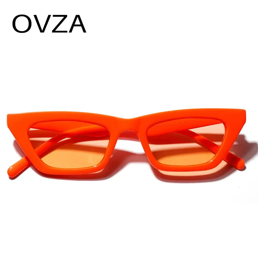OVZA Rectangle Sunglasses Women Brand Designer Fashion Black Sun glasses for Mens High Quality Anti-UV Eyeglass S1001