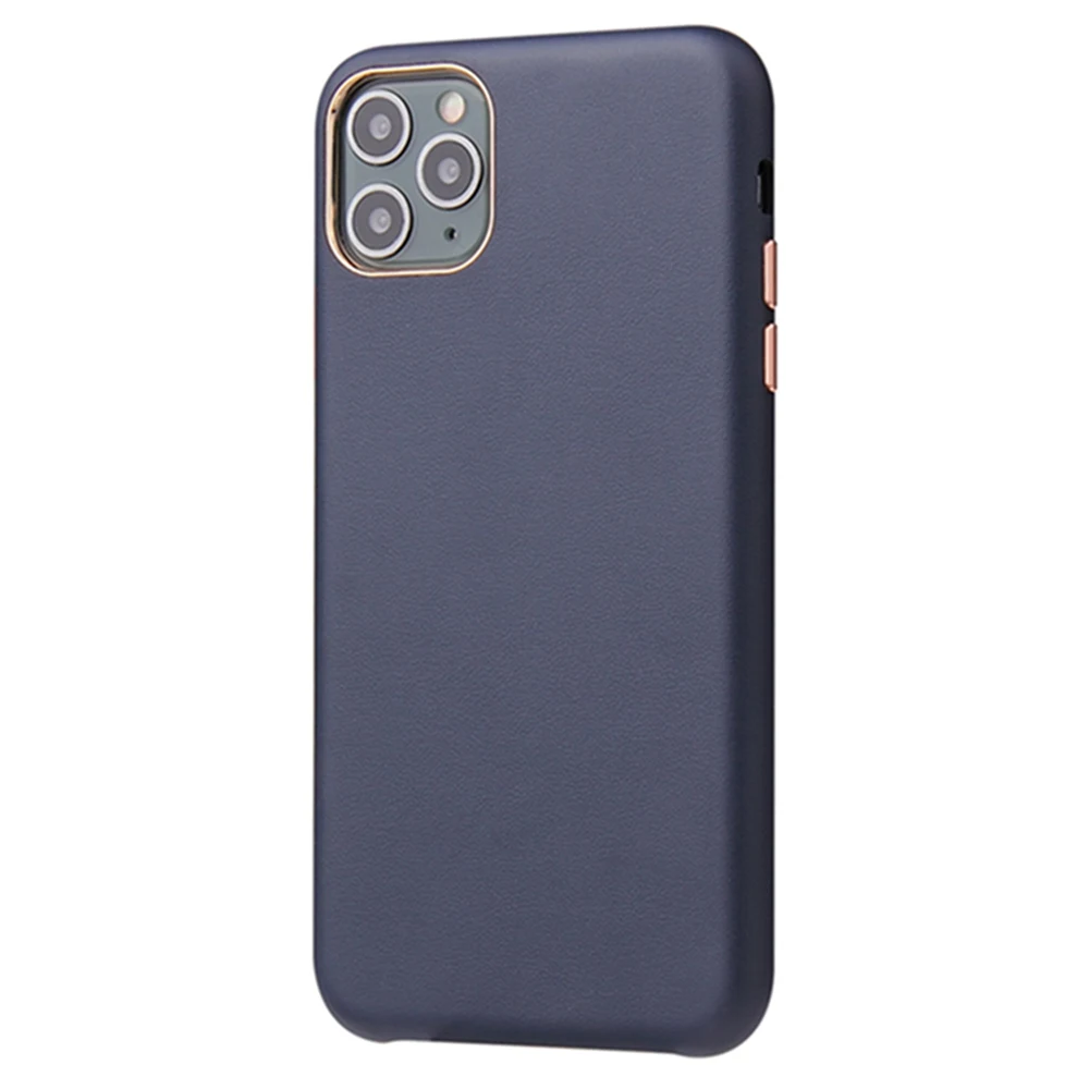 OTAO противоударный из искусственной кожи чехол для iPhone 11 Pro MAX X XS XR Покрытие Полный чехол для iPhone 7 8 6s 6 Plus сплошной цвет Coque - Цвет: Darl Blue