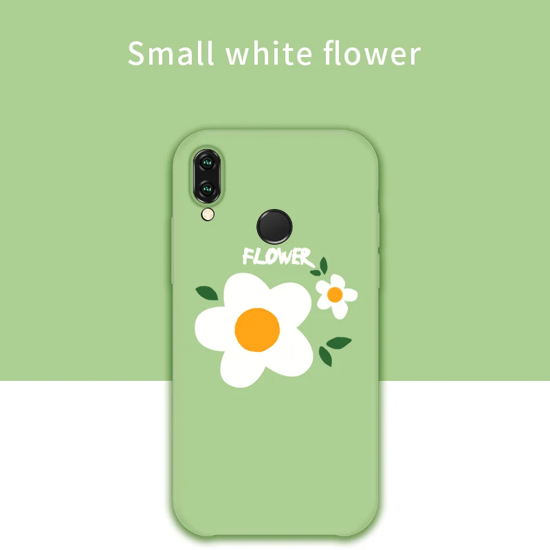 Силиконовый чехол ASINA с милыми цветами для huawei P20 P30 Lite Pro, прозрачный чехол с фруктами для huawei Honor 8X10 mate 20 Pro Fundas - Цвет: Small White Flower