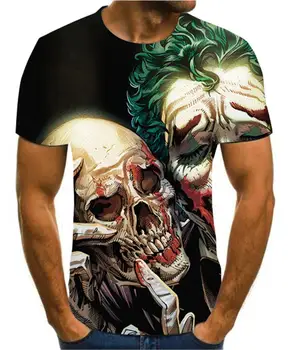 

Joker Be reborn 2020 new the Joker 3d t shirt funny comics character joker with poker 3d t-shirt summer harajuku style tees top