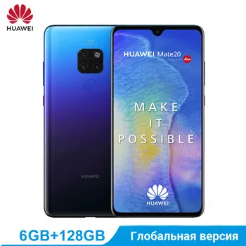 

Huawei Mate 20 Global Version 6GB 128GB Smartphone Kirin 980 Octa Core NFC Mobile Phone 4000 mAh Battery 6,53 "Android 9