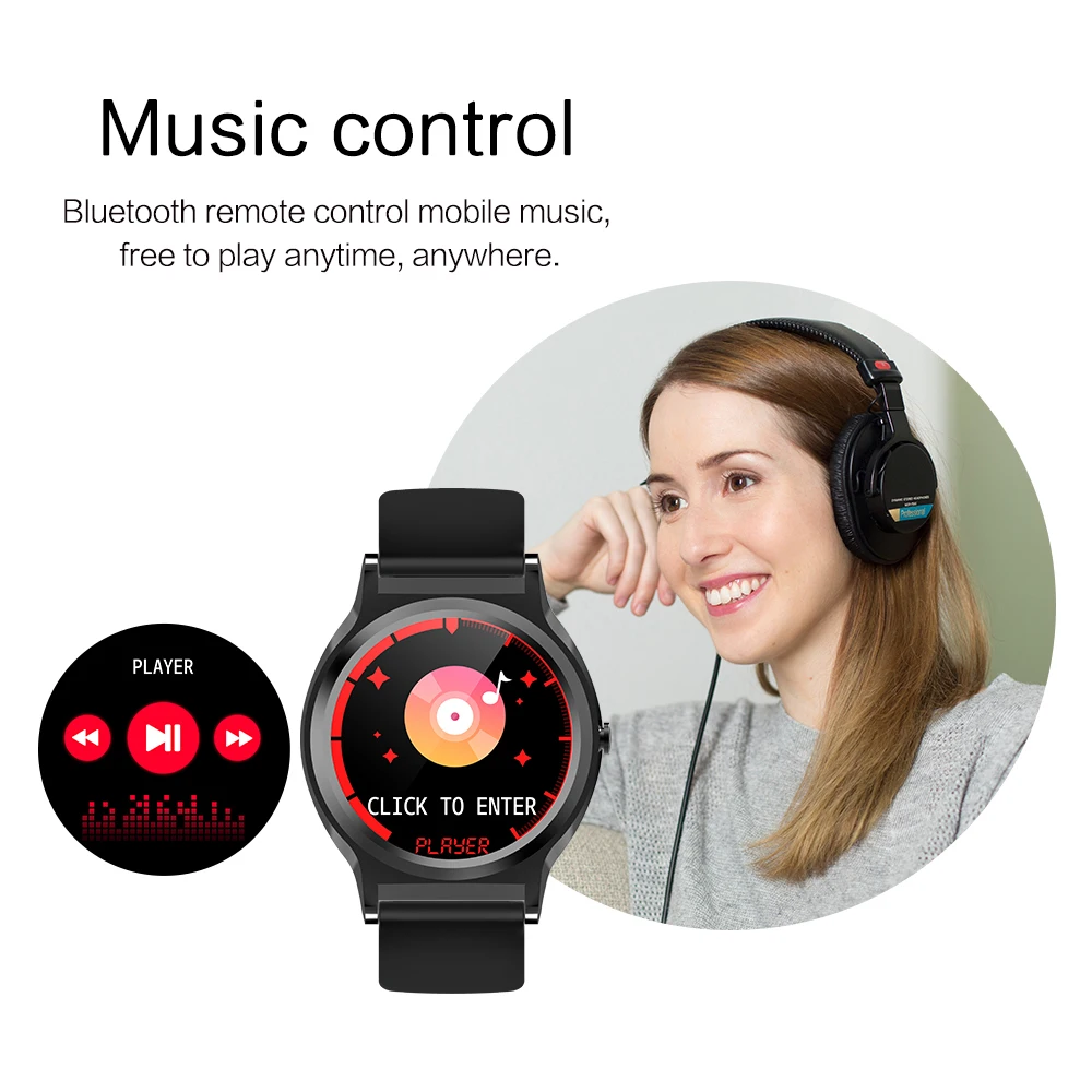 CF98 Smart Watch 1.3" IPS Full Screen Waterproof Heart Rate Blood Pressure Monitoring Fitness Tracker Pedometer for Xiomi