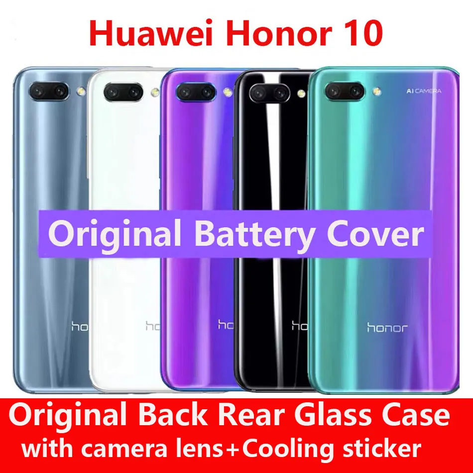 Для huawei Honor 10 стеклянный задний корпус для huawei Honor 10 батарея задняя крышка заднего стекла запасной чехол запасные части