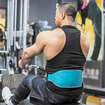 

Adjustable PU Weightlifting Belt Waist Support Gym Belt Unisex Wide Wrap Training Weight Lifting Brace Straps Weightlifting