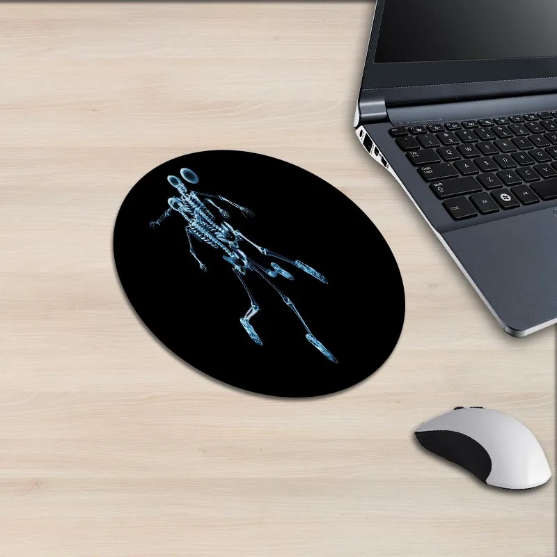XGZ круглый коврик для мыши X-ray Imaging Effect человеческий жонглирующий коврик для мыши для верховой езды спортивная серия стальной рычаг оружие стол резиновый коврик hdшаблон