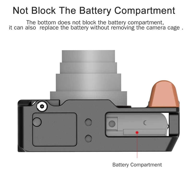 Металлическая камера Vlog клетка для sony RX100 VI/VII двойной Холодный башмак довольно съемная пластина с деревянной рукояткой 1/4 винт аксессуары