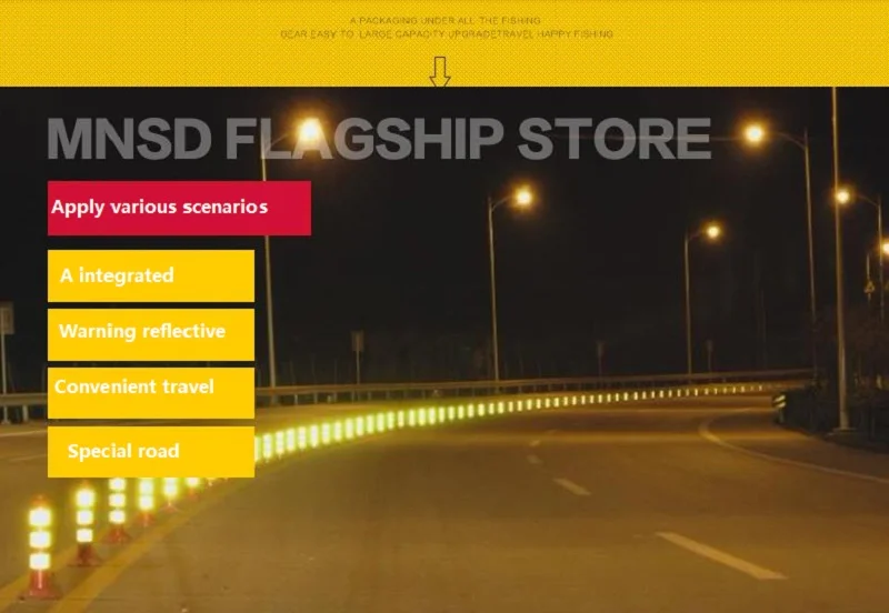 70cm Plastic Road Facilities Crossing Signs Warning Pile Elastic Safety Cone