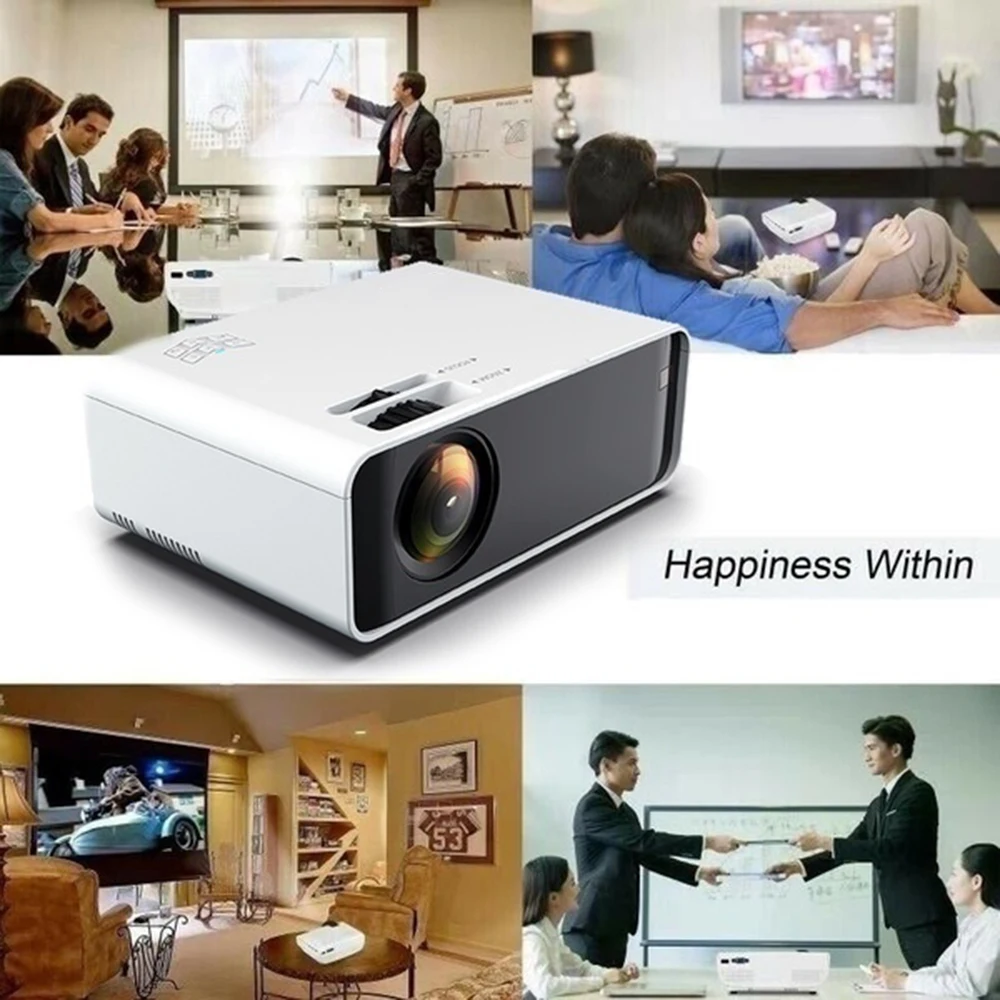 

W80 LED 4K 1080P 2300LM Projector Full HD WIFI Mini Projector LCD Home Cinema Media Player Beamer 800*480P Android 6.0 1+8G