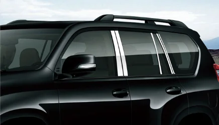 2 Украшение для стекла автомобиля из нержавеющей стали для toyota land cruiser prado 2010 - Цвет: 2