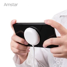 Беспроводное зарядное устройство Amstar на присоске Qi для iPhone 11 Pro XS XR X 8 10 Вт быстрая Беспроводная зарядная подставка для samsung S10 Xiaomi huawei