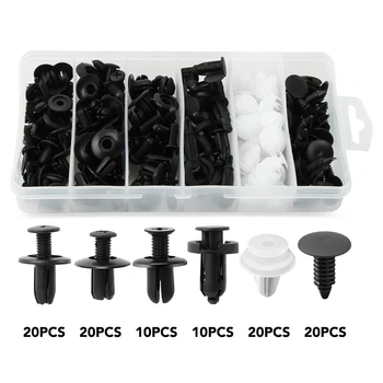

6 Size 100pcs Auto Fastener Clip for Audi A3 8P 8V A4 B6 B7 B8 A6 C5 C6 C7 Q3 Q5 A5 A7 S3 S line RS RS4 TT