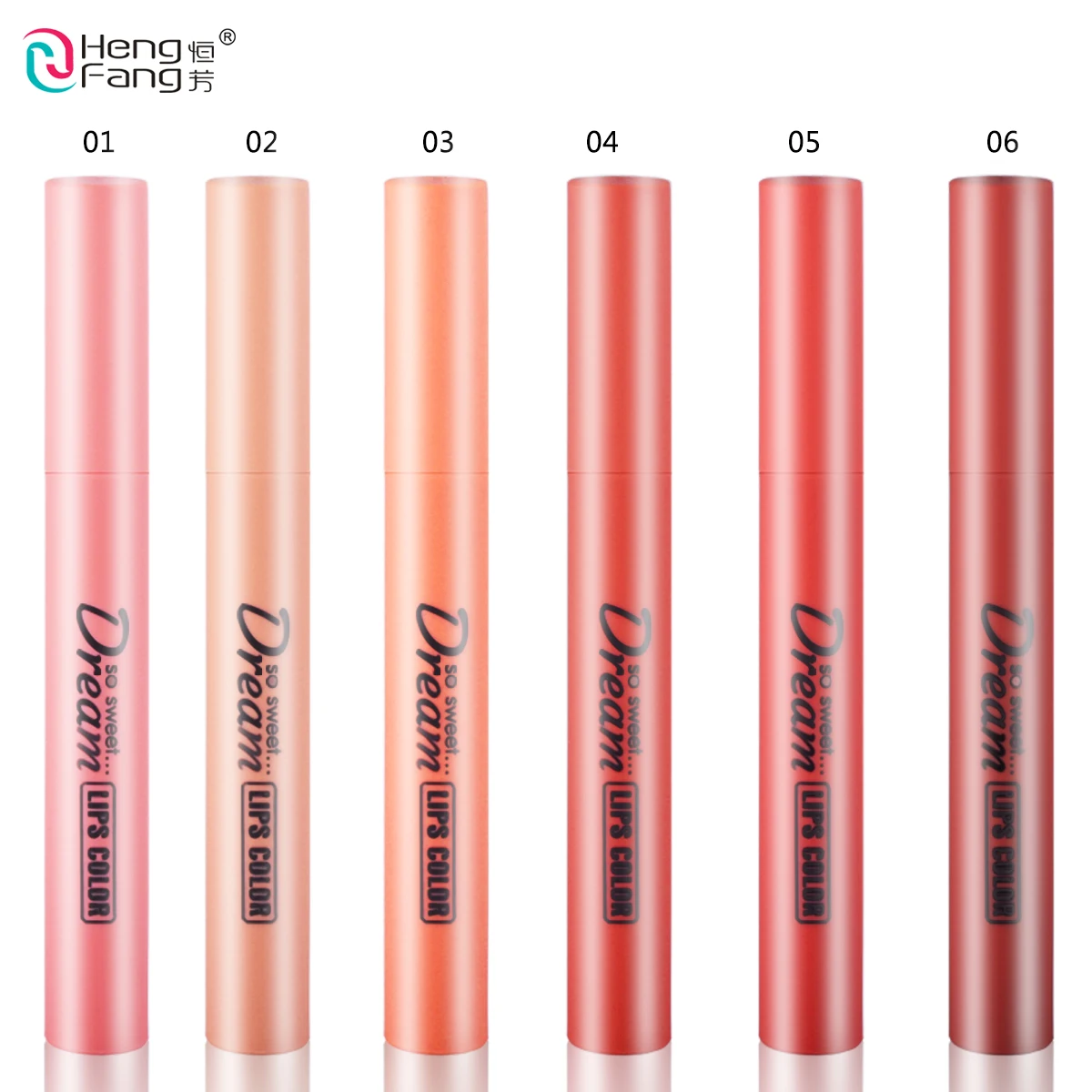 

HengFang 6 colors/Makeup lipstick set #9091x6