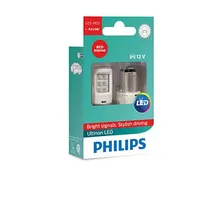 Лампа P21/5W 12V-LED(BAY15d) 1.9/0.3W RED Ultinon LED(уп.2шт.) PHILIPS 11499ULRX2
