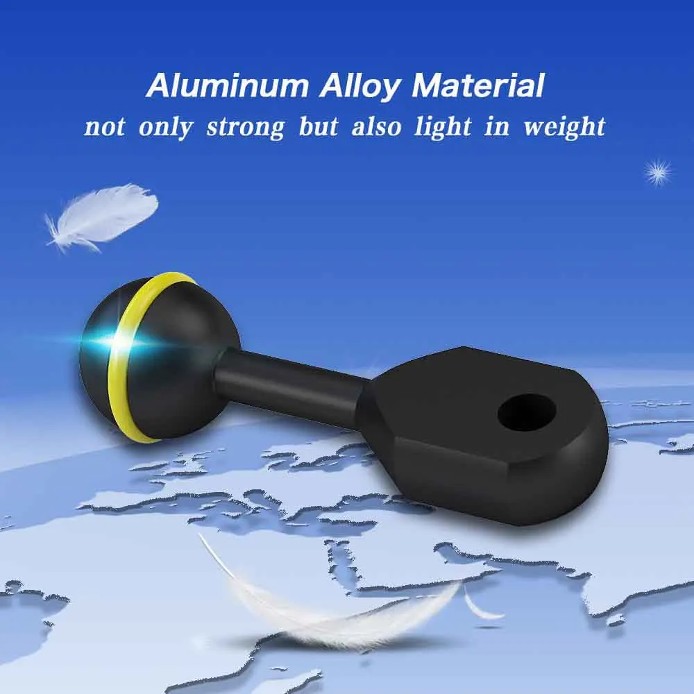 Aluminium Alloy Diving Ball and YS Head Adapter Arm for Underwater Photography /Housing/ flashlight 1PC
