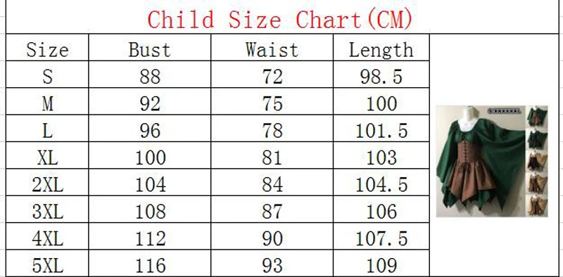 Xxxxl Size Chart