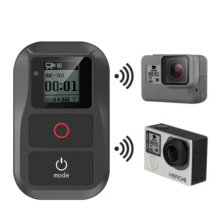 Wireless WiFi Remote Control For Gopro Hero 8 7 6 5 4 Session Go pro 5 6 3+ Waterproof Smart Remote Control Charging Cable Kits