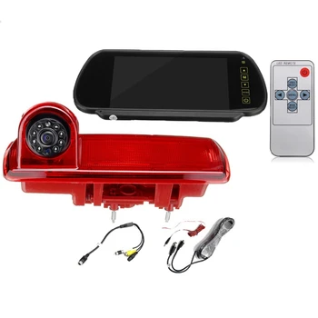 

Car Rear View Brake Light Camera Car Parking Reversing Camera 8 Led Light Infrared Night-Vision Camera for Opel Vauxhall Vivaro