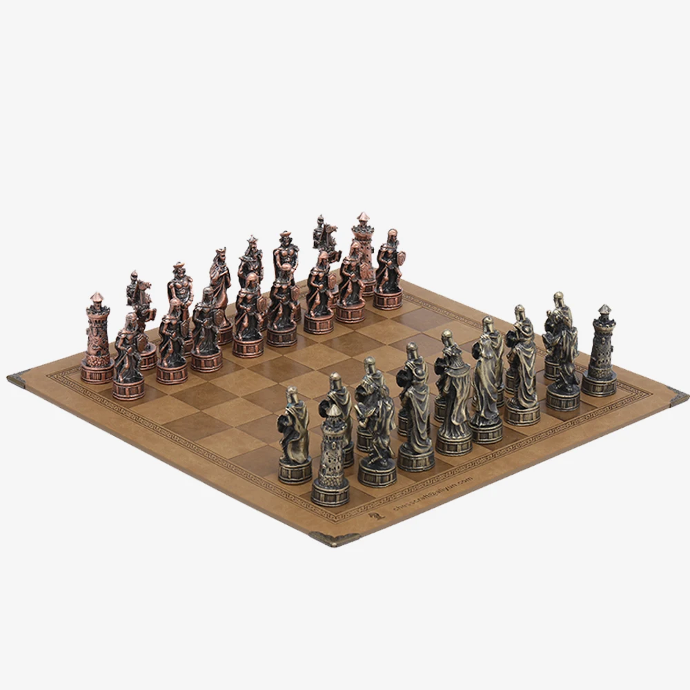 Brown chess board