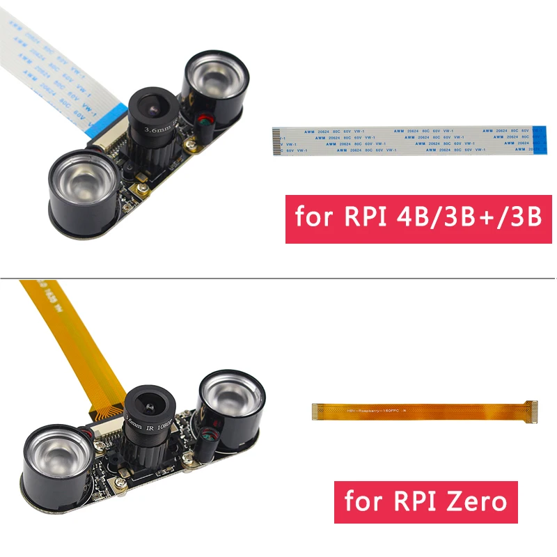 5 мегапиксельная камера Raspberry Pi 4 фокусная регулируемая ночного видения + ИК