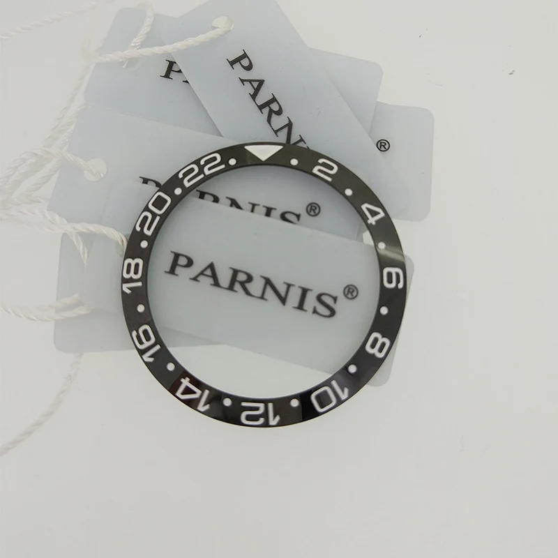 38 мм керамическая вставка для 40 мм GMT часы Oiginal керамическая красная и черная вставка для Parnis 40 мм автоматические часы PA2105