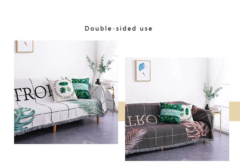 Bohemian Decorative Sofa Blanket for Living Room Slipcover Knitted Thread Throw Plaid Piano Dust Proof Cover Tablecloth Tapestry