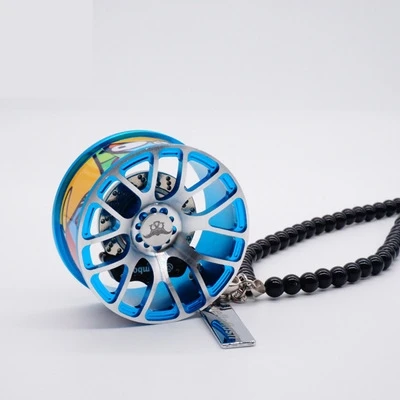 blue Автомобильная подвеска, украшение, металлическая ступица колеса, висячие украшения, авто интерьер, зеркало заднего вида, автомобильные подвесные аксессуары, автомобильный подарок - Название цвета: blue