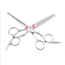 JuneJour 6 дюймов резка филировочный стайлер для укладки волос ножницы из нержавеющей стали салон Парикмахерские ножницы Профессиональные ножницы