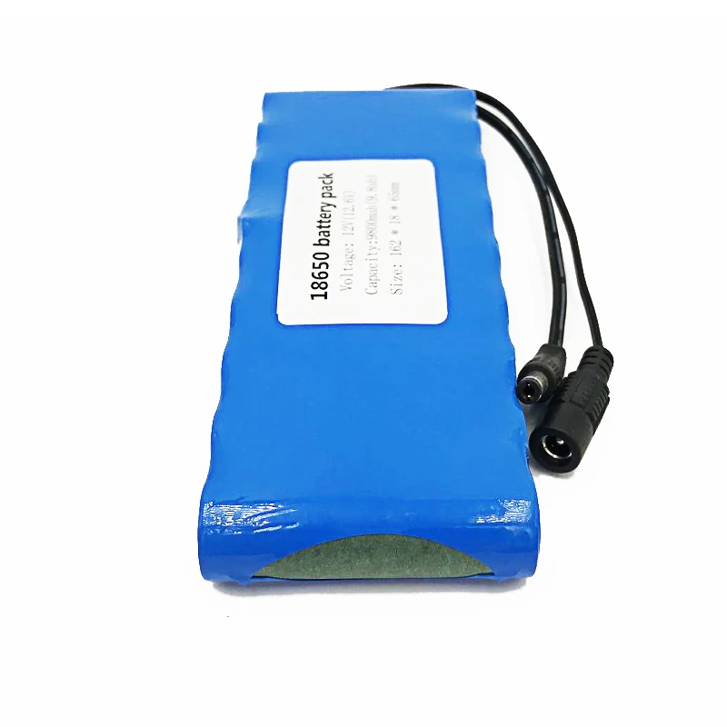 12V Батарея 18650 9.8Ah Портативный Перезаряжаемые Batteres DC 11,1 V 12,6 V 9800mAh 18650 литий-ионный аккумулятор Батарея монитор камеры cctv Laudation