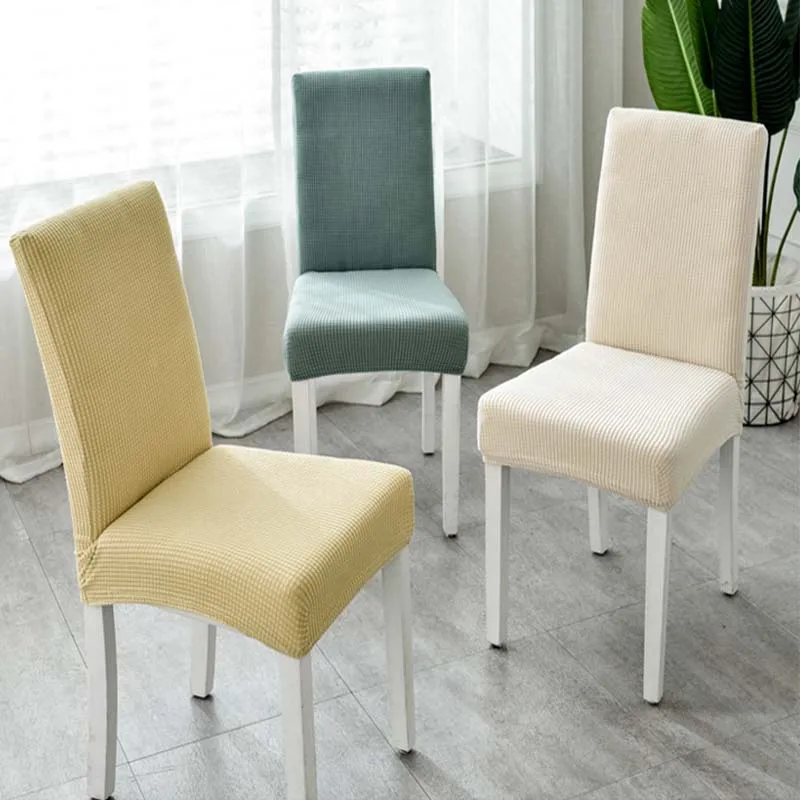 Thicken Dining Chair Cover Spandex Elastic Chair Slipcover Case Stretch Protector Chair Covers For Wedding Hotel Banquet Kitchen