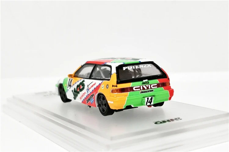 INNO 1: 64 HONDA CIVIC EF9 гр. A#14 JACCS JTC 1992 игрушечный автомобиль игрушки для детей литая под давлением модель автомобиля подарок на день рождения