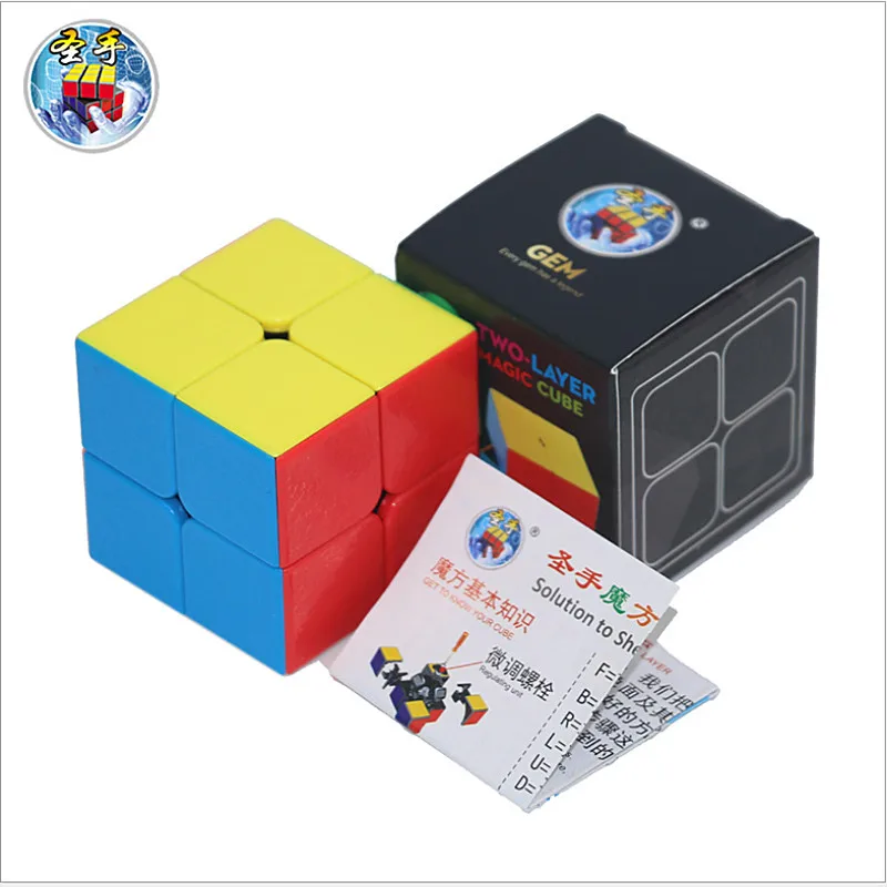 Shengshou драгоценный камень 2x2x2 волшебный куб драгоценный камень 2x2 головоломка волшебный куб SHENGSHOU 2x2 скоростной куб игрушки