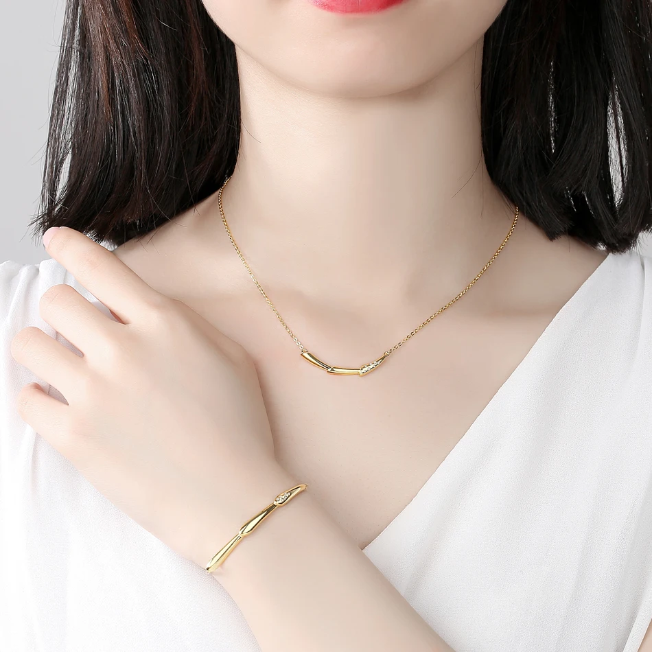 TONGZHE 925 Sterling Silver Stackable Tennis Rings for Women Wedding Ring CZ Yellow Gold Jewelry Valentine's Day Gift Box Chain