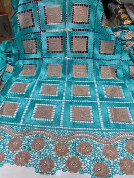 

New arrival guipure lace fabric embroiderey french african cord lace with stones high quality nigeria lace fabric 5yards