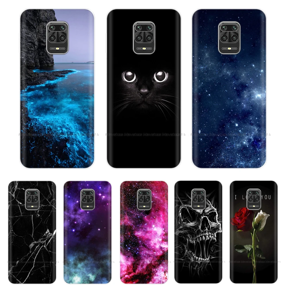 Phone Cases For Xiaomi Redmi Note 9S Case Soft TPU Silicone Protective Shell Back Cover For Redmi Note 9S 9 Pro Max Case Bumper xiaomi leather case case