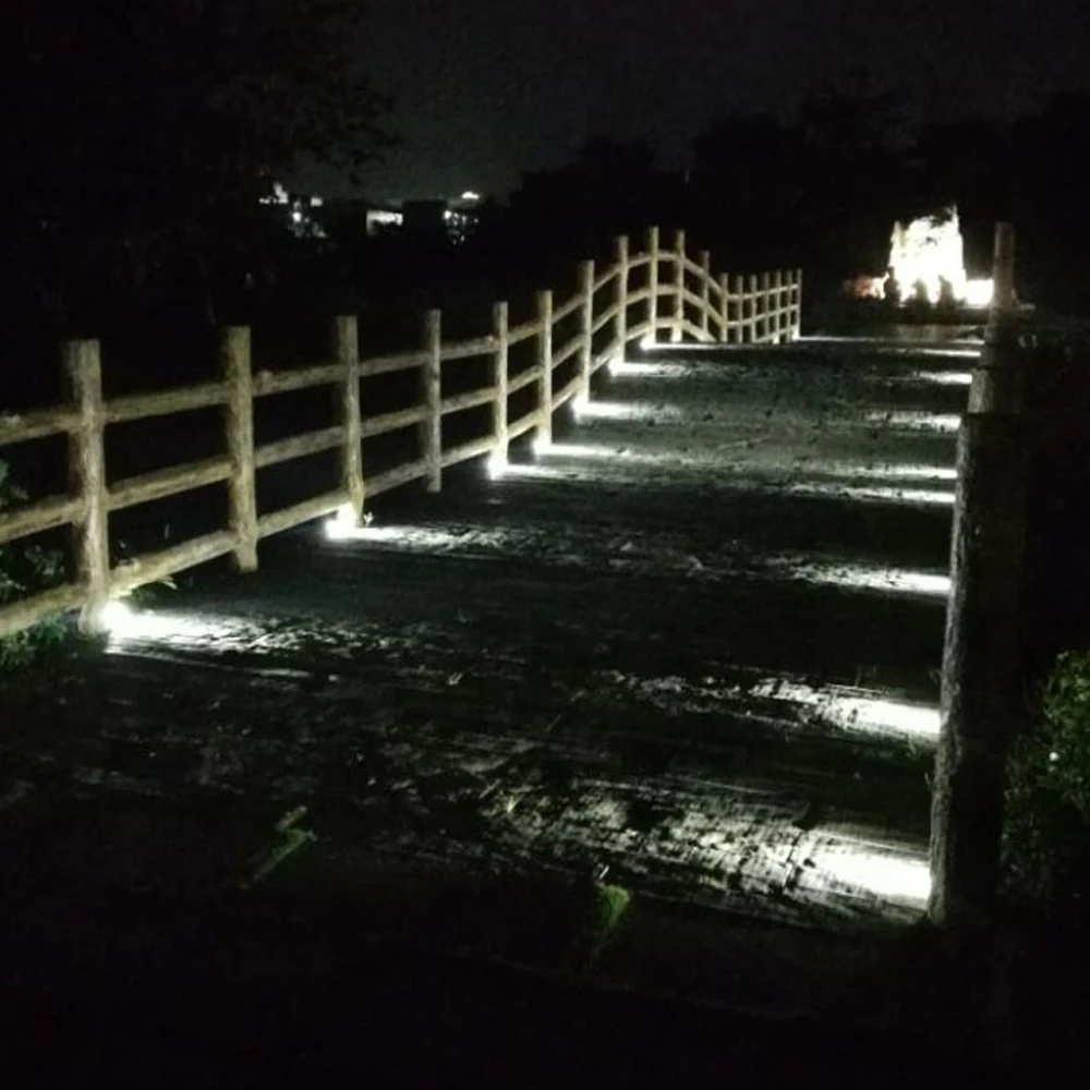 Description Picture 5 of itemDC12V RGB LED Deck Light IP67 Waterproof Yard Garden Pathway Outdoor Lamp 16Colors Recessed Landscape Light+Remote