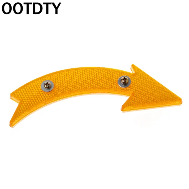 Orange OOTDTY MTB дорожный велосипед велосипедный отражатель Велоспорт стрелка форма безопасный Предупреждение аксессуары - Цвет: Orange