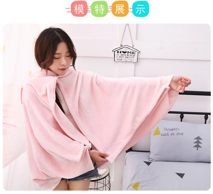INS Dreamy Единорог мантия шаль мультфильм Бытовая плюшевая мантия шаль