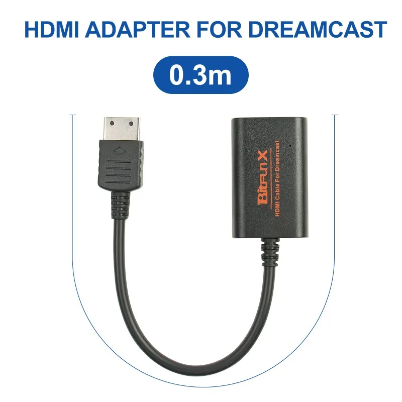 Адаптер Dreamcast hdmi с кабелем HDMI 4K 60 Гц для консолей Sega Dreamcast|Кабели HDMI| |