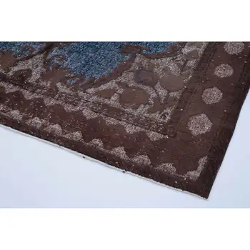 

210x306 Cm Brown Handmade Over Dyed Rug-7x10 Ft