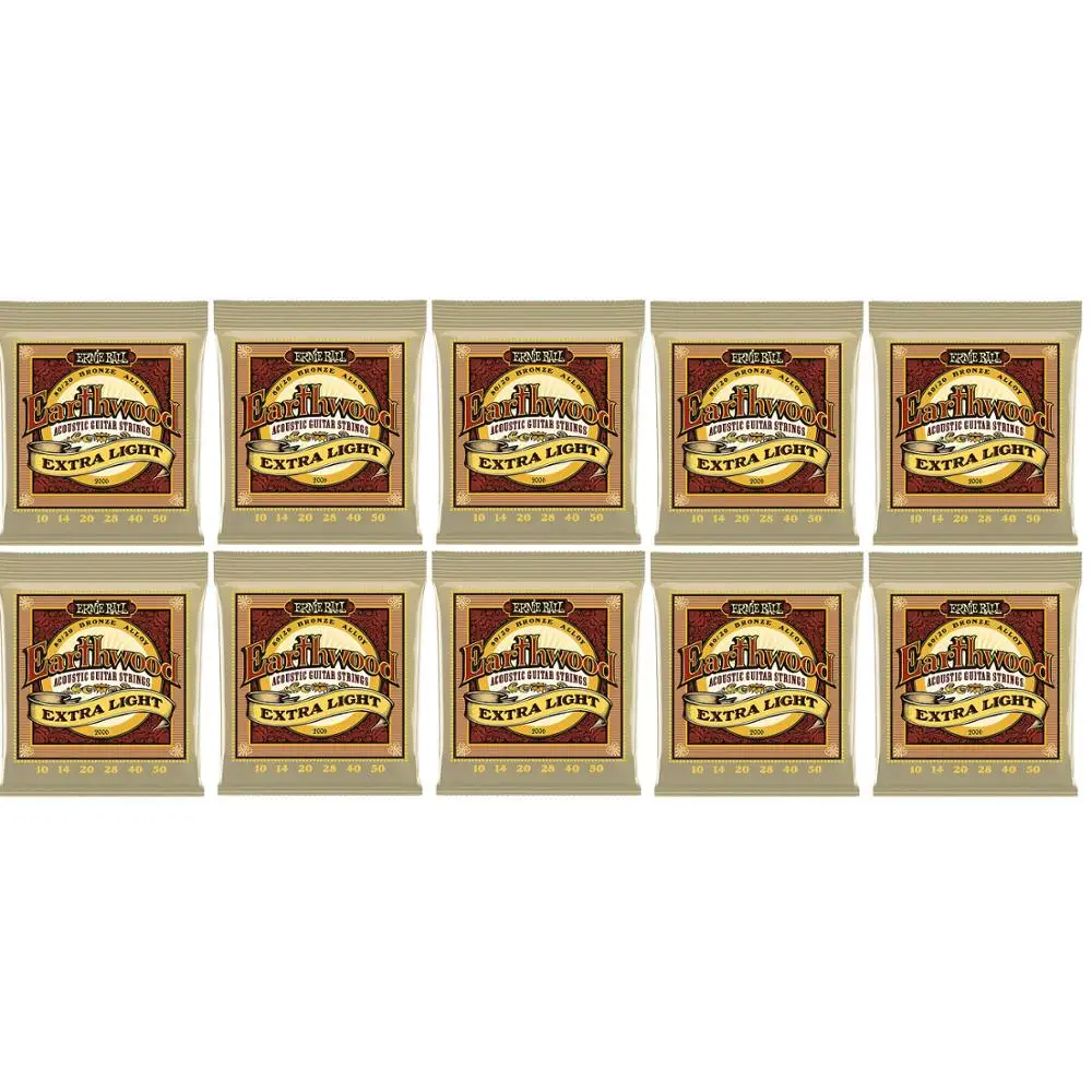 10 шт. струны для акустической гитары EniBall Earthwood 80/20 бронзовый сплав 2004 2006 2008 | Спорт