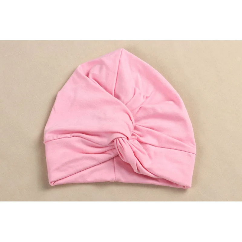 New Designed Cute Baby Hat Cotton Soft Turban Knot Girl Summer Hat Bohemian style Kids Newborn Cap for baby girls