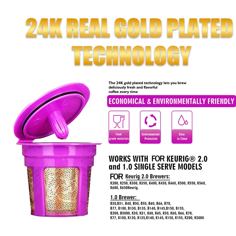 Refillable Coffee Filter Cup Reusable Coffee Pod Filled Capsule For Coffee Maker