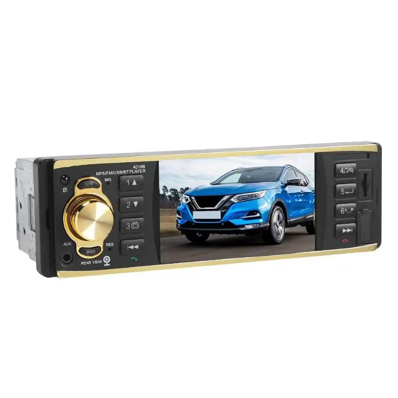 Автомагнитола 1 Din Bluetooth Автомагнитола Coche автомобильный стерео MP5 плеер 4," AUX USB FM радио рулевое колесо контроллер