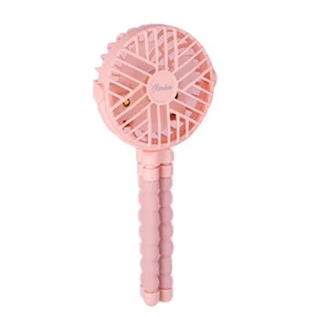 

Multi-Function Octopus Stand Mute Mini Handheld Fan Baby Trolley Fan Student Desk Fan with 3 Speed Adjustable Wind Speed(Pink)