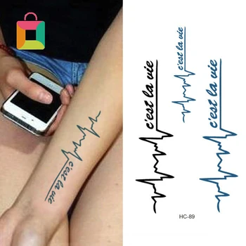 

Punk Style Men Women Waterproof Temporary Tattoo Stickers Fake Tattoo Sticker Body Art Sticker BB2