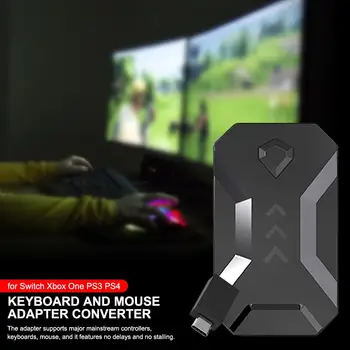 

Keyboard Mouse Adapter Game Console Adapter Converter with Headset Jack for PS4/Xbox/PS3/Switch