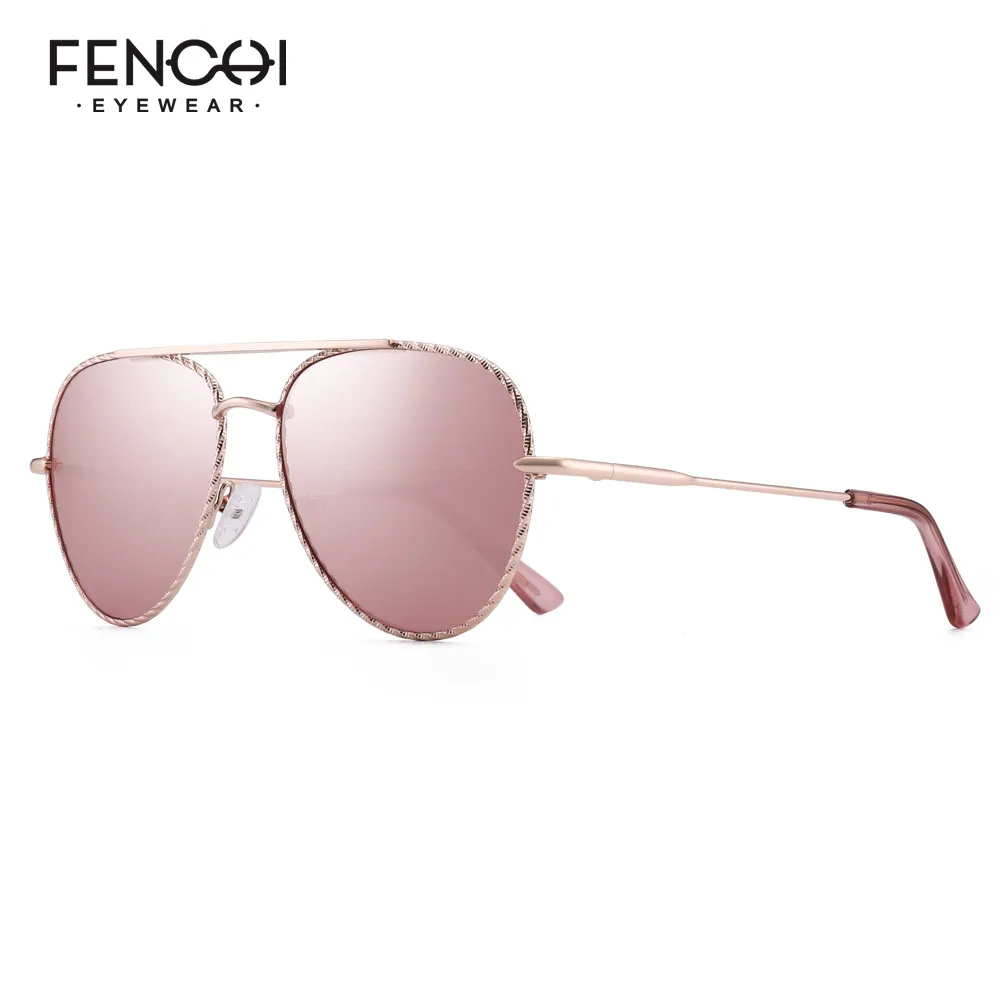 Солнцезащитные очки FENCHI для женщин и винтажные Брендовые вождения розовые