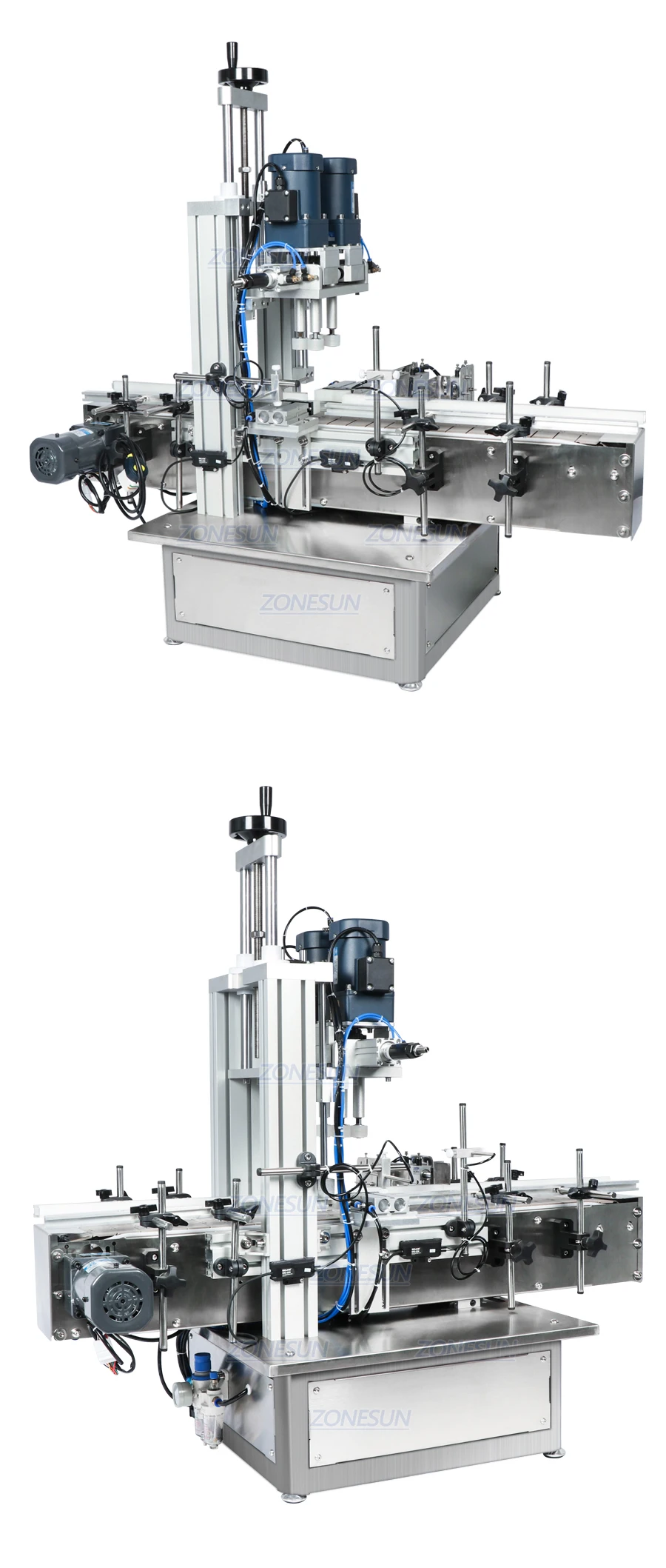 ZONESUN ZS-XG1870 18-70mm Máquina de tampar automática de mesa pneumática